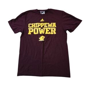 Adidas Chippewa Power Maroon and Yellow T-Shirt. M